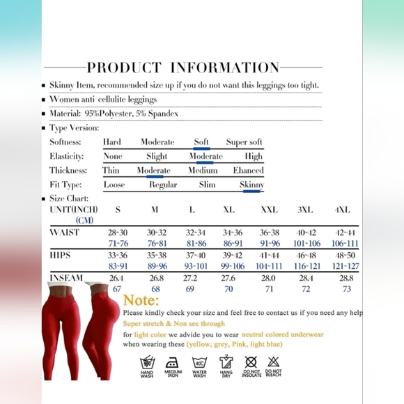 JGS1996 Butt Lifting Leggings Tummy Control Purple Size XL (New) - Picture 6 of 8